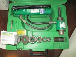 GREENLEE 7306 1/2" - 2" Knockout Punch hydraulic driver NEW 2", 1.5" punches - Picture 1 of 12