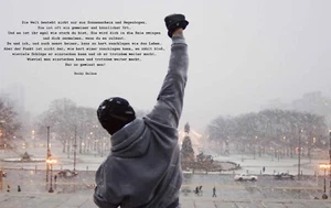 TIME4BILD ROCKY BALBOA BOXER POSTER Print Canvas Kunstdruck ZITAT DEUTSCH - Bild 1 von 4