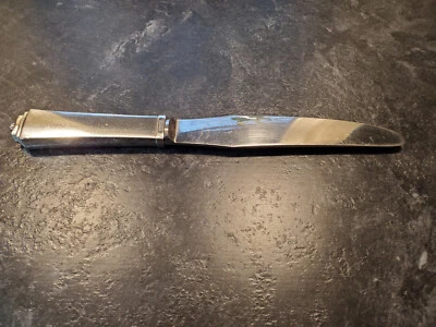 1 Georg Jensen Pyramid Sterling Short Handle Dinner Knife 2 Available 8 3/4" — 第 1/4 张图片