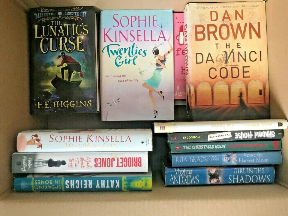 JOBLOT/WHOLESALE BOX of 20-30 Hardback Fiction BOOKS  - Image 1 of 1