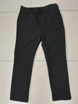 Debenhams Boys Smart Black Chino Style Button School Pantalones Elásticos Edad 4 Foto 1 de 4