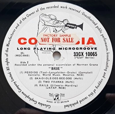 Count Basie - Basie UK 1957 Columbia Clef Series Mono Factory Sample LP - Image 1 of 3