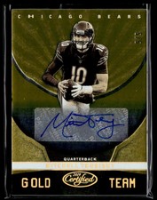 2019 Panini Certified Gold Team Mirror Signatures Etch Mitchell Trubisky Auto