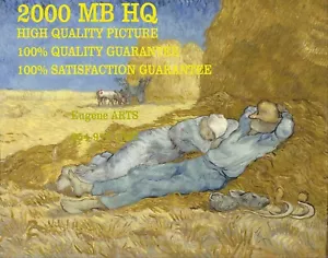 Vincent Van Gogh. Noon - Rest from Work (after Millet), Giclee Print, 300 MB HQ - Picture 1 of 2