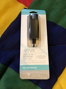 Ativa USB 3.0 To Network Adapter 529-878 Converts USB Port To Network Connection - Picture 1 of 1
