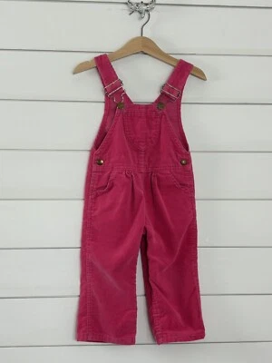 Mono vintage LEE niñas talla 2T rosa pana pantalones de una pieza hechos en EE. UU. Foto 1 de 4