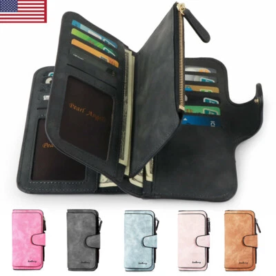 RFID 防盗钱包女式手拿包女士信用卡夹收纳包 — 第 1/4 张图片