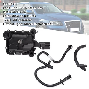 Oil Separator PCV Valve Vent Trim & Hose Tube Pour Audi Q7 A8 Q5 S4 A6 3.0TFIS - Picture 1 of 15