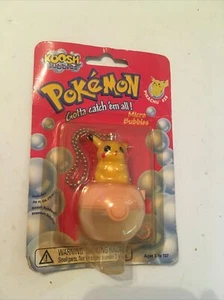Pokémon Pikachu #25 Micro Bubbles Koosh Bubbles Keychain 54387 SEALED 1999 - Picture 1 of 9