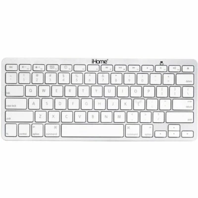 iHome Bluetooth Wireless Keyboard IMAC-K111S iPad Apple TV Mac - Image 1 of 4