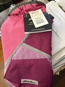 Eddie Bauer Pet Jacket With Reflective Trim SIZE SMALL PINK/PURPLES NEW NWT - Picture 1 of 5
