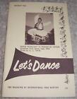 Let's Dance November 1968 Magazin für internationalen Volkstanz 