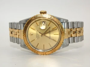 Rolex Datejust Turn-O-Graph Thunderbird 16253 14K Yellow Gold Stainless Jubilee - Picture 1 of 10