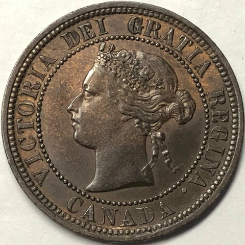 Canada 1876 H - Large Canadian Cent Cover