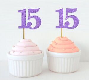 Darling Souvenir| Quinceanera 15th Birthday Cupcake Toppers| Dessert-8E0