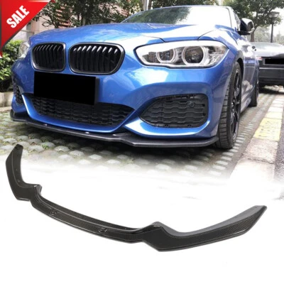 Alerón labial parachoques delantero de carbono para BMW Serie 1 F20 F21 120i M Sport 2016-2018 Foto 1 de 4