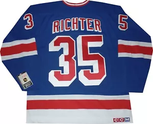 New York Rangers Mike Richter Throwback 7270A CCM Blau Trikot Neu Etikett XL - Bild 1 von 5