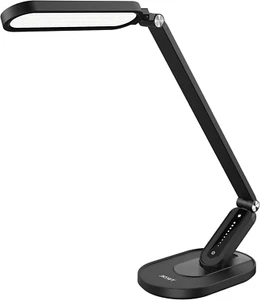 LED Desk Lamp, Eye-Caring Table Lamps Natural Light Protects Eyes Dimmable Offic - Picture 1 of 12