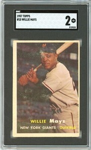 1957 Topps Willie Mays #10 SGC 2 P1347