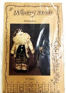 Nicholas- 25" Santa Sewing  Pattern MS 120 From Mulberry Street - Picture 1 of 3