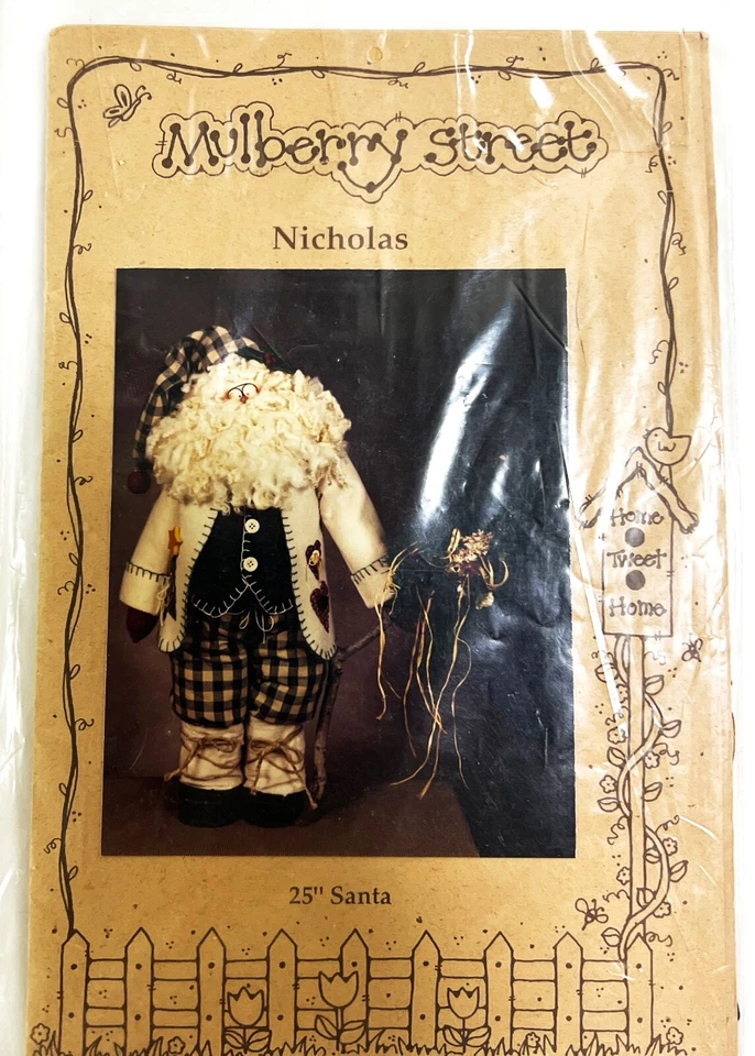 Nicholas- 25" Santa Sewing  Pattern MS 120 From Mulberry Street - Image 1 of 3