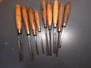 10 scalpelli per intaglio fine Addis & Co - Foto 1 di 6