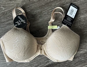 Reggiseno Bali Comfort Donna 36B Nudo Cool Comfort Tessuto Chiusura Frontale DF3P66 Nuovo - Foto 1 di 5