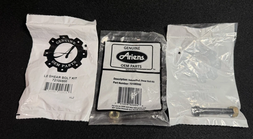 Лот из 3 деталей болтов сдвига ARIENS P#72100500 OEM - Изображение 1 из 2