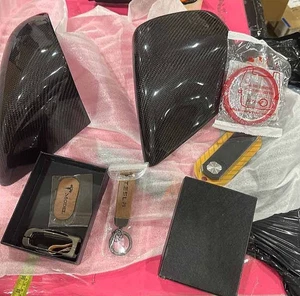 for Tesla Model S/3/X/Y Carbon Fiber Side Mirror Caps Cover + accessories (D4-6 - Picture 1 of 1