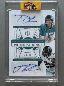 2021 National Treasures Trevor Lawrence RC Auto /49 Rookie Jaguars - Bild 1 von 2