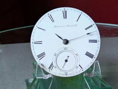 ANTQ 18S WALTHAM PS BARTLETT KWKS 11J POCKET WATCH MOVEMENT/DIAL~RUNNING/PARTS - Image 1 of 4