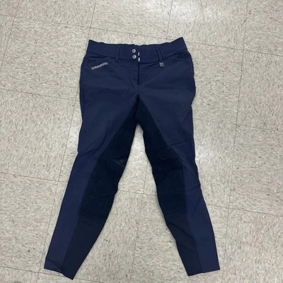 Pantalones de montar ecuestres Romfh 30R azul Sarafina asiento completo para mujer Foto 1 de 4