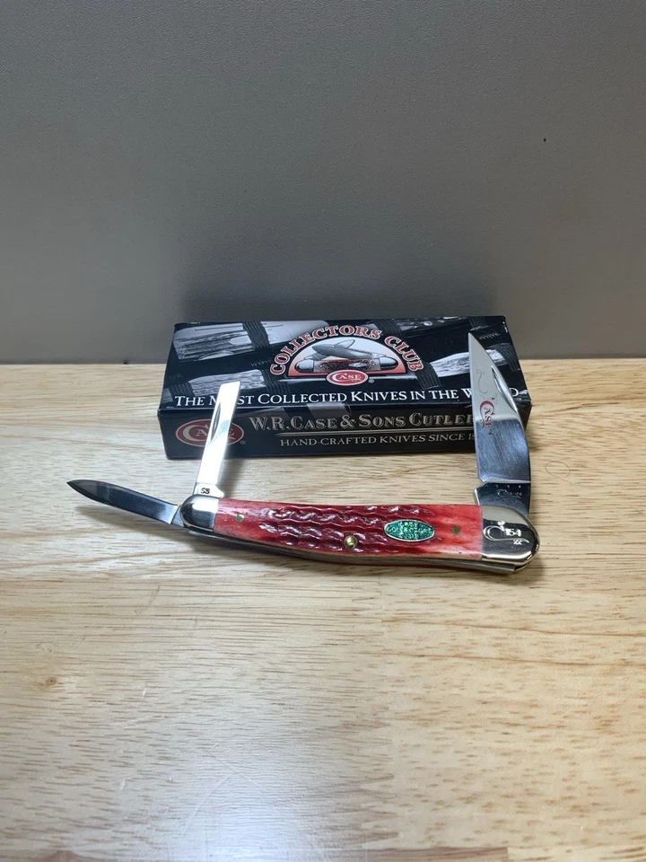 CASE XX США МОРСКОЙ КОНЕК WHITTLER НОЖ КРАСНАЯ КОСТЬ CCC КОЛЛЕКЦИОНЕРОВ КЛУБ #154 500 - Изображение 1 из 4