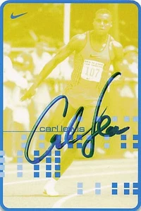 Carl Lewis UH Leichtathletik Weitsprung 8,87m orig signiert Autogrammkarte 53 A - Picture 1 of 2
