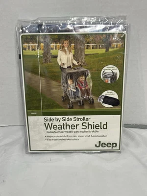 J is for Jeep Side By Side Stroller Weather Shield Baby Cover NEW Style 90113 - Image 1 of 2
