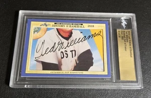Ted Williams 2018 Leaf History of Baseball Cut Signature /50 RARE HOF Red Sox - Picture 1 of 4