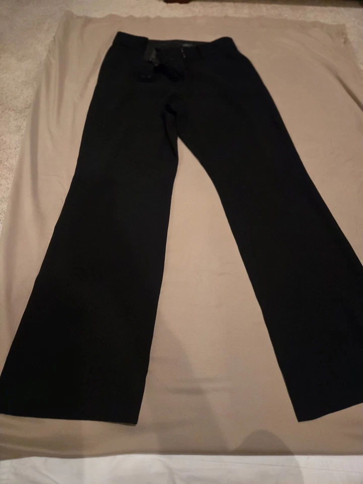Pantalones Anne Klein elegantes negros de pierna ancha Foto 1 de 4