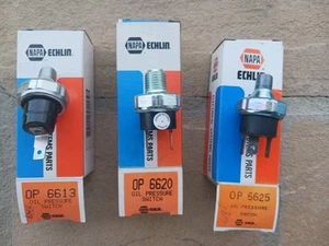 NAPA Echlin NOS Lot of 3 OP6613, 6625, 6620 Oil Pressure Gauge Switches - Picture 1 of 9