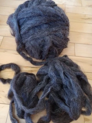 8 oz Natural Color Cormo Wool Combed Top From Upstate New York - Image 1 of 4