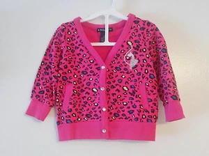 Baby Phat Infant Toddler Girls Button Up Sweaters Animal Print Various Sizes NWT - Picture 1 of 1