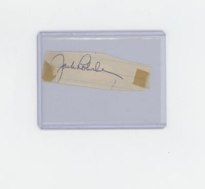 Jack Lohrke 1951 New York Giants, Phil Phillies cut signature  JSA - Image 1 of 2