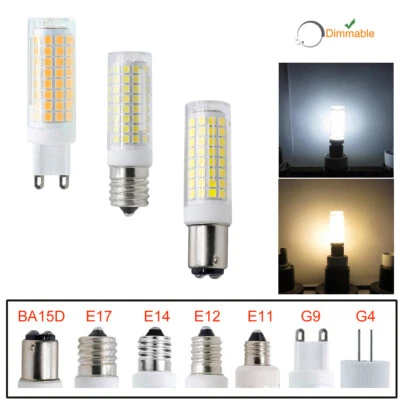 Dimmable 12w Led Corn Light Bulb 220v Lamp Ceramic Ba15d Warm White G9 6000k E14 - Image 1 of 4