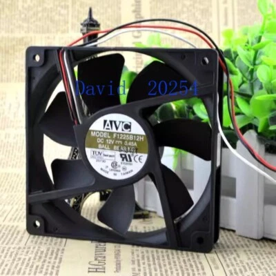 AVC F1225B12H 12V 0.45A 12cm 12025 Dual ball chassis cooling fan - Image 1 of 4
