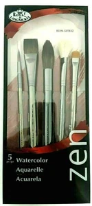 Royal & Langnickle fünf Aquarellpinsel Set 832 Zen Serie 83 - Maler Künstler  - Bild 1 von 11