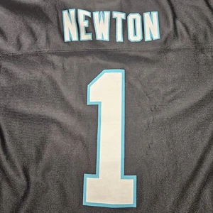 Cam Newton Youth XL 18/20 Carolina Panthers Black Jersey - Picture 1 of 14
