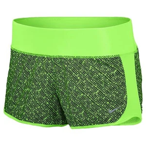 Neu Nike Dri-FIT Crew Damen-Laufshorts 749459-380 Voltage grün/schwarz Gr. XL - Bild 1 von 3