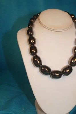 NOVO - KAZURI 18" Mini Colar de Contas Charleston Preto sku #1610 - Imagem 1 de 4