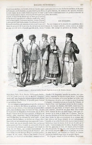 BG Les Bulgares 1865 gravure sur bois orig. "Costumes bulgares" - Picture 1 of 1