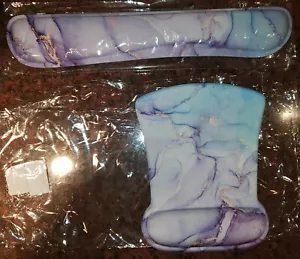 Mouse Pad with Wrist Rest & Keyboard Wrist Rest Set, Memory Foam, Ergonomic NEW - Picture 1 of 5