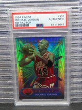 1994-95 Topps Finest Michael Jordan Refractor #331 PSA Authentic Bulls